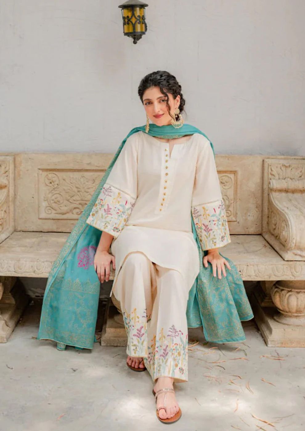 KASTOOR EMBROIDERED 3-PCS