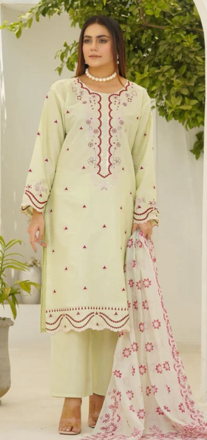 Pakeeza Lemon Emb 3PC