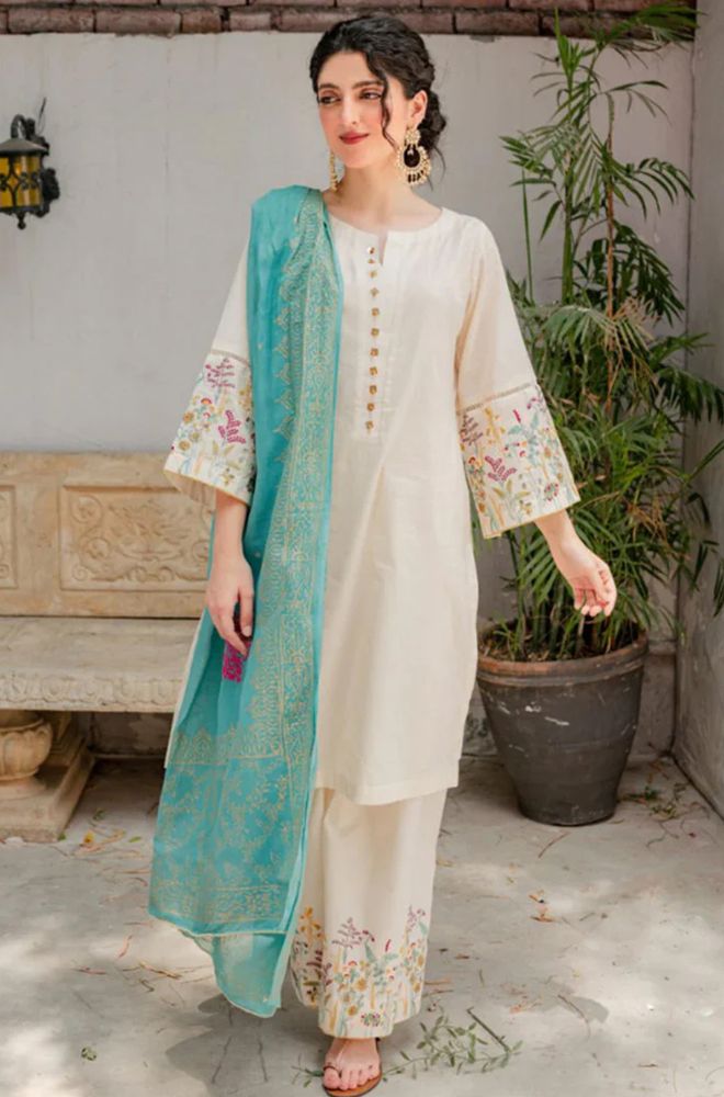 KASTOOR EMBROIDERED 3-PCS